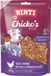 RINTI Chicko Plus 80 Gramm Hundesnacks K&auml;se-Schinken-W&uuml;rfel