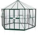 Vitavia Gew&auml;chshaus Pi 9000 inkl. 3 Seitenfenstern - 9,0 m&sup2; dunkelgr&uuml;n