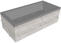 JUWEL Hochbeet Timber Pflanzkasten f&uuml;r Balkon und Terrasse 