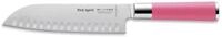 DICK Santoku mit Kullenschliff PINK SPIRIT 18 cm