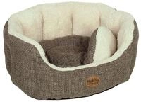 Nobby Komfortbett ALBA oval braun 86 x 70 x 24cm