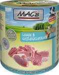 MAC's 47806106, MAC's Macs Hund Lamm und Gefl&uuml;gelherzen 6 x 800g, Grundpreis: &euro;