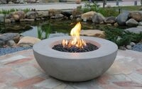 Gardenforma Gas Feuerstelle &Auml;tna in grauer Betonoptik