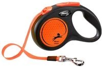 Flexi New Neon Gurt M 5m Roll-Leine f&uuml;r Hunde neonorange