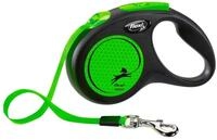 Flexi New NEON Gurt S 5m Roll-Leine f&uuml;r Hunde neongr&uuml;n