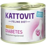 KATTOVIT Feline Diet Diabetes 185g Dose Katzennassfutter Di&auml;tnahrung 12 x 185 Gramm