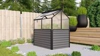 Vitavia Hochfr&uuml;hbeet Paris mit 4 Dachfenstern B 119 x T 83 x H 72 cm 65 cm 4 mm