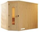 Weka Elementsauna Varberg 4 Familiensauna - 68 mm Massivholzt&uuml;r u. Glaseinsatz
