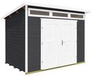 Weka Gartenhaus 264 mit Oberlichtern - 21 mm anthrazit 295 x 209 cm (Gr. 3) - 50 %