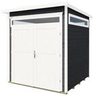 Weka Gartenhaus 265 mit Oberlichtern - 21 mm anthrazit 205 x 115 cm (Gr. 1) - 50 %