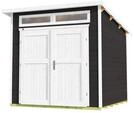 Weka Gartenhaus 264 mit Oberlichtern - 21 mm anthrazit 235 x 239 cm (Gr. 2) - 50 %