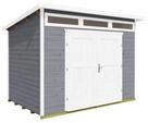 Weka Gartenhaus 264 mit Oberlichtern - 21 mm grau 295 x 239 cm (Gr. 4) - 50 % Rabatt