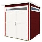 Weka Gartenhaus 265 mit Oberlichtern - 21 mm schwedenrot 205 x 115 cm (Gr. 1) -...