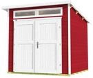 Weka Gartenhaus 264 mit Oberlichtern - 21 mm schwedenrot 235 x 239 cm (Gr. 2) -...