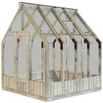 Palmako Gew&auml;chshaus / Pavillon / Glashaus Emilia 5,4 m&sup2; - 18 mm Grau