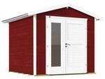Weka Gartenhaus 224 A inkl. moderner Design-Doppelt&uuml;r - 21 mm schwedenrot...