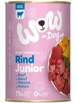 WOW Junior 400g Dose Hundenassfutter Sparpaket 12 x 400 Gramm Rind mit K&uuml;rbis