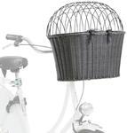 TRIXIE Front-Fahrradkorb, 44 &times; 41 &times; 34 cm, anthrazit