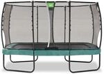 Exit Allure Premium Trampolin mit Sicherheitsnetz 214 x 366 cm gr&uuml;n