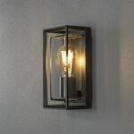 Konstsmide Wandleuchte Brindisi, schwarz, mit klarem Glas (7885-750)