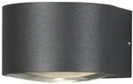 Konstsmide LED Kristall-Linsen-Wandleuchte Gela, anthrazit, 2x6W (7882-370)