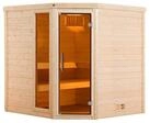 Weka Premium Massivholzsauna Turku 1 Sparset 1 inkl. 7,5 kW Ofen und
