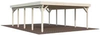 Palmako Carport Karl 40,6 m&sup2; Transparent tauchimpr&auml;gniert Holzcarport