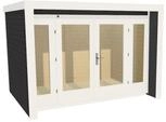 Weka Gartenhaus 263 mit gro&szlig;er Glasfront - 28 mm anthrazit 295 x 295 cm (Gr. 3) - 50