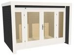 Weka Gartenhaus 263 mit gro&szlig;er Glasfront - 28 mm anthrazit 295 x 235 cm (Gr....