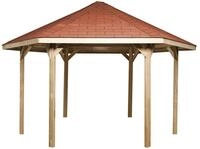 Weka Pavillon 656 - Sparset inkl. Schindeln 399 x 461 cm