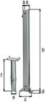 Alberts&reg; Absperrpf.Klappy-Bo umlegb.,Dreik.,fvz,wei&szlig;,2rote Ringe,z.Einb.,Pf.70x70