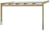 Skan Holz Terrassen&uuml;berdachung Novara Breite 557 cm 557 x 309 cm (Gr. 2) nussbaum
