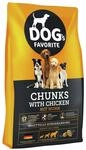 HAPPY DOG Favorite Chunks mit Huhn Hundetrockenfutter 15 Kilogramm