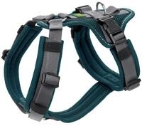 Hunter Geschirr Sicherheit Maldon petrol Hundegeschirr XS / 34 - 49 Centimeter