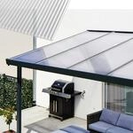 Gutta Terrassendachsystem Premium wei&szlig;/anthrazit 410,2 x 306 cm Polycarbonat klar
