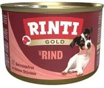RINTI Gold 185g Dose Hundenassfutter Sparpaket 24 x 185 Gramm Adult Rind