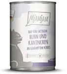 MjAMjAM &ndash; DUO 400g MjAMjAM Katze 6x400g DUO H&uuml;hnchen und Kaninchen mit K&uuml;rbi
