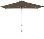 doppler Mittelmastschirm EXPERT 220 x 140 Auto-Tilt, Aluminium Silber / 100 %