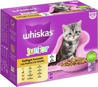 Whiskas Junior Gefl&uuml;gel Auswahl in Gelee Multipack 12 x 85 Gramm Katzennassfutter