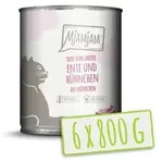 MJAMJAM DUO 800 Gramm Katzennassfutter Sparpaket 12 x 800 Gramm Ente & H&uuml;hnchen mit