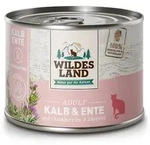 WILDES LAND Katze 6 x 200g Kalb und Ente