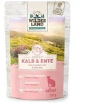 WILDES LAND Katze 12 x 100g Kalb und Ente