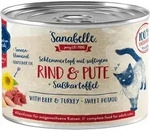 Sanabelle Adult Schlemmertopf 180g Katzennassfutter 6 x 180 Gramm Rind & Pute
