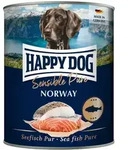 HAPPY DOG 800g Hundenassfutter Sparpaket 12 x 800 Gramm Norway Seefisch