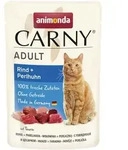 animonda Carny Adult 85g Beutel Katzennassfutter 12 x 85 Gramm Rind + Perlhuhn