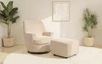 Home affaire Drehsessel "HETTY, Drehsessel mit Wippfunktion und Hocker; Lesesessel,