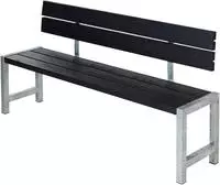 PLUS Sitzbank "Plankenbank m/R&uuml;ckenlehne" 1 Stk. tlg. 176x38x81/44 cm
