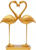 Kare Design Dekofigur "Flamingo Love Gold 39cm"