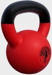 Kettlebell - 18 kg, Gusseisen, Vinyl Beschichtung, Schwunghantel, Kugelgewicht