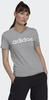 Adidas T-Shirt Damen - slim grau, grau|weiß, S